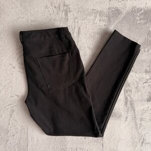 Lululemon Mens ABC Pant Classic Fit Black Five Pocket Trousers Size 34